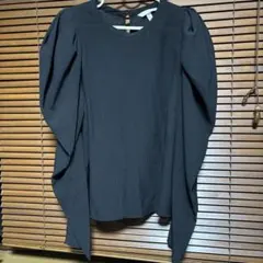 ⭐︎H&M⭐︎バルーンスリーブ 黒 長袖 トップス⭐︎M