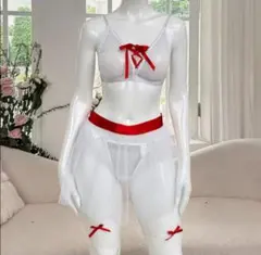 まとめ買い値引き ブラ ショーツ スカート シースルー メッシュ Tバック M