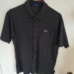 FRED PERRY 半袖チェックシャツ Lサイズのサムネイル