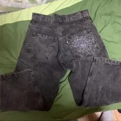 earl skateboardsパンツ クモの巣刺繍 ブラックのサムネイル