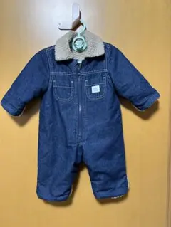 tete a tete デニム ロンパース ボア 襟