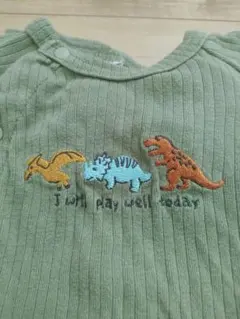 ロンパース　バースデー　50-60 恐竜　ダイナソー　ベビー服