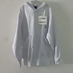 citen シテン　フードジップ　パーカー　ホワイト　S スウェット　新品