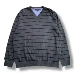 F1039　【即購入OK】　TOMMY HILFIGER　コットンニット　L