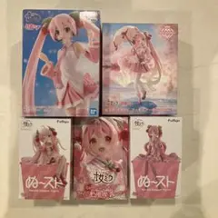 初音ミク 桜ミク フィギュア 5種セット まとめ売り