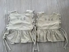 māmaraku ベビーベスト 2点セット ベージュ