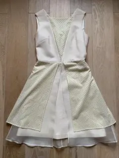 ADEAM 美品　ワンピース　ドレス　黄色/クリーム色　1回着用のサムネイル
