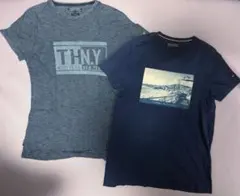 TOMMY HILFIGER ネイビー Tシャツ 2枚セット　S