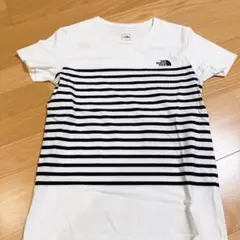 THE NORTH FACE ボーダー Tシャツ ホワイト M
