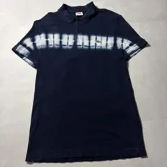 LACOSTE L!VE ラコステ タイダイ ボーダー ポロシャツ 3 紺 ワニのサムネイル