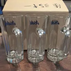 Asahi ビールジョッキ 3個セット　「生ジョキー」