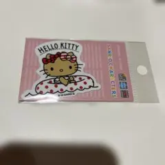 日焼けハローキティ ダイカットミニステッカー 浮き輪