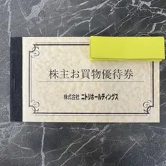 ニトリHD 株主優待券 10%引券 5枚 2026年6月まで