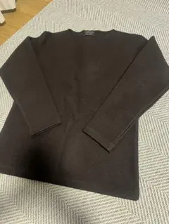 NICOLE CLUB FOR MEN ダークブラウン長袖ニット