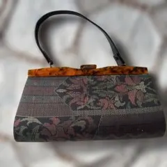 大島紬 ハンドバッグ　2way バック