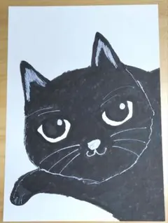切り絵】原画 B5サイズ cat&flowers - メルカリ