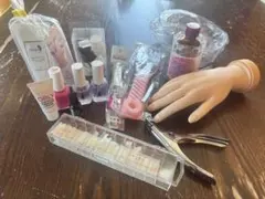 ネイルアート用品セット ハンドモデル付き