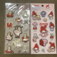 マロンクリーム マイメロディ ぷっくりシール 2種セット