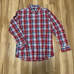 BANANA REPUBLIC スリムフィットシャツ L チェックシャツ
