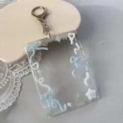 【B品】No.133❤︎レジンデコトレカキーホルダー リボン y2k