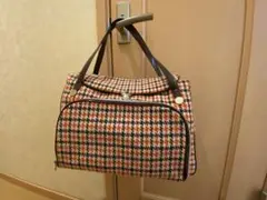 MARYQUANTチェック柄 ボストンバック