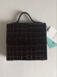 新品　エディットフォールル クロコ　ミニ　レザーバッグ