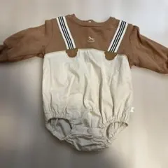 最終お値引き。cottoli 長袖ロンパース ブラウン