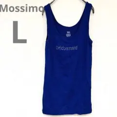 Mossimo タンクトップ ノースリーブ　ロゴ　ストーン【L】ブルー　海外古着