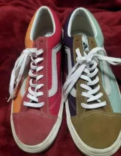 k*3様 売切価格！【入手困難】VANSオールドスクールマルチカラー