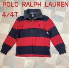 POLO RALPH LAUREN 長袖　4/4T キッズ　 ラガーシャツ