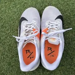 Nike ランニングシューズ ホワイト/オレンジ　24.5cm