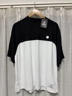 IZREEL メンズシャツ 黒白 コントラスト