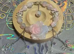 薔薇と蝶のブレスレット