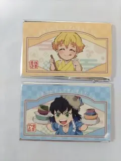 鬼滅の刃　きめつ食堂　ショップ風カード　善逸　伊之助