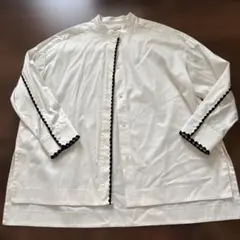 yori shiroconハマグリシャツ 長袖38 ホワイト美品のサムネイル