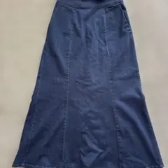 GLOBAL WORK デニムフレアロングスカート M