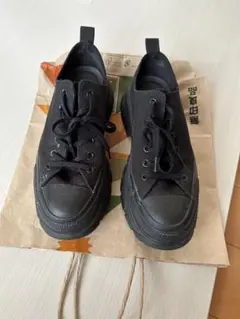 CONVERSE ALL STAR 厚底 ブラックスニーカー　25.5cm