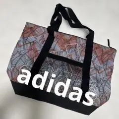 adidas大きめのトートバッグ ♡メッシュポケット付き