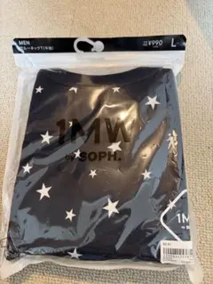1MW by SOPH. GU クルーネックTシャツ ネイビー 星柄 L 新品