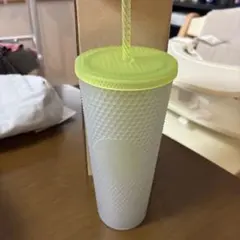 【新品未使用】スターバックス コールドカップタンブラーネオンイエロー710ml