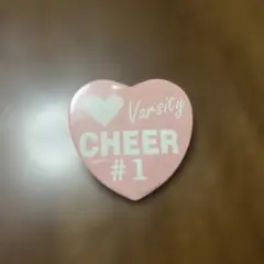 Varsity CHEER #1 ハート型ピンバッジ