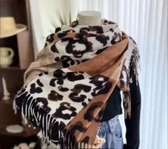 ヒョウ柄ストール・ショール
