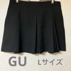 プリーツミニスカート　ブラック　Lサイズ