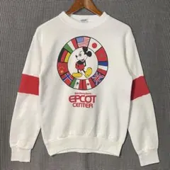 希少 80s USA製 EPCOT CENTER ミッキーマウス スウェット