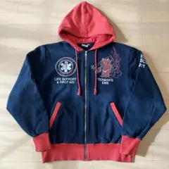 TED COMPANY テッドマンパーカー 赤紺　サイズ42(L)メンズ