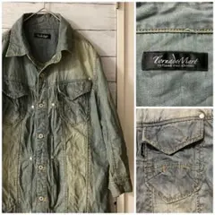 TORNADO MART トルネードマート　デニムシャツ　七分袖　古着屋購入