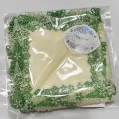 近沢レース　オクラ　クリーム　タオルハンカチ