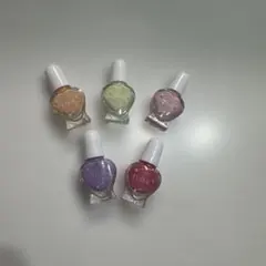 ネイルカラーセット 5色　はがせる　マニキュア