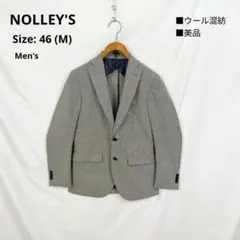 NOLLEY'S テーラードジャケット M 美品 千鳥格子 ウール混 ブレザーのサムネイル