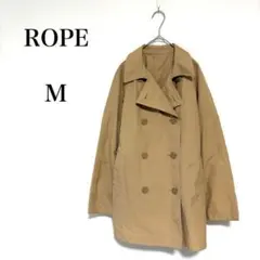 ロペ ダブルブレスト トレンチコート コットン混 ミドル丈 レディース【M】
